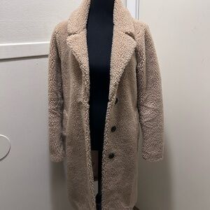 Abercrombie & Fitch Tan Teddy Jacket